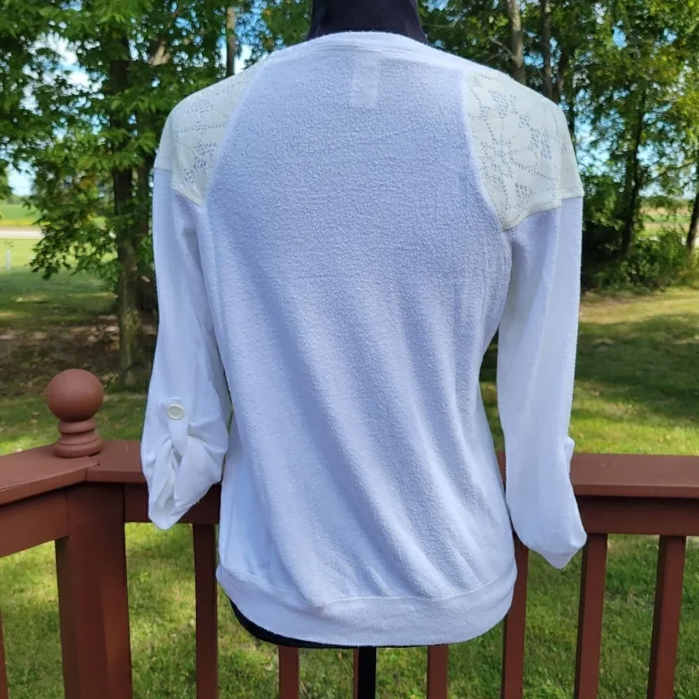 Total Girl Pullover Long Sleeve sequin unicorn sweater, sz 18.5 XL Plus